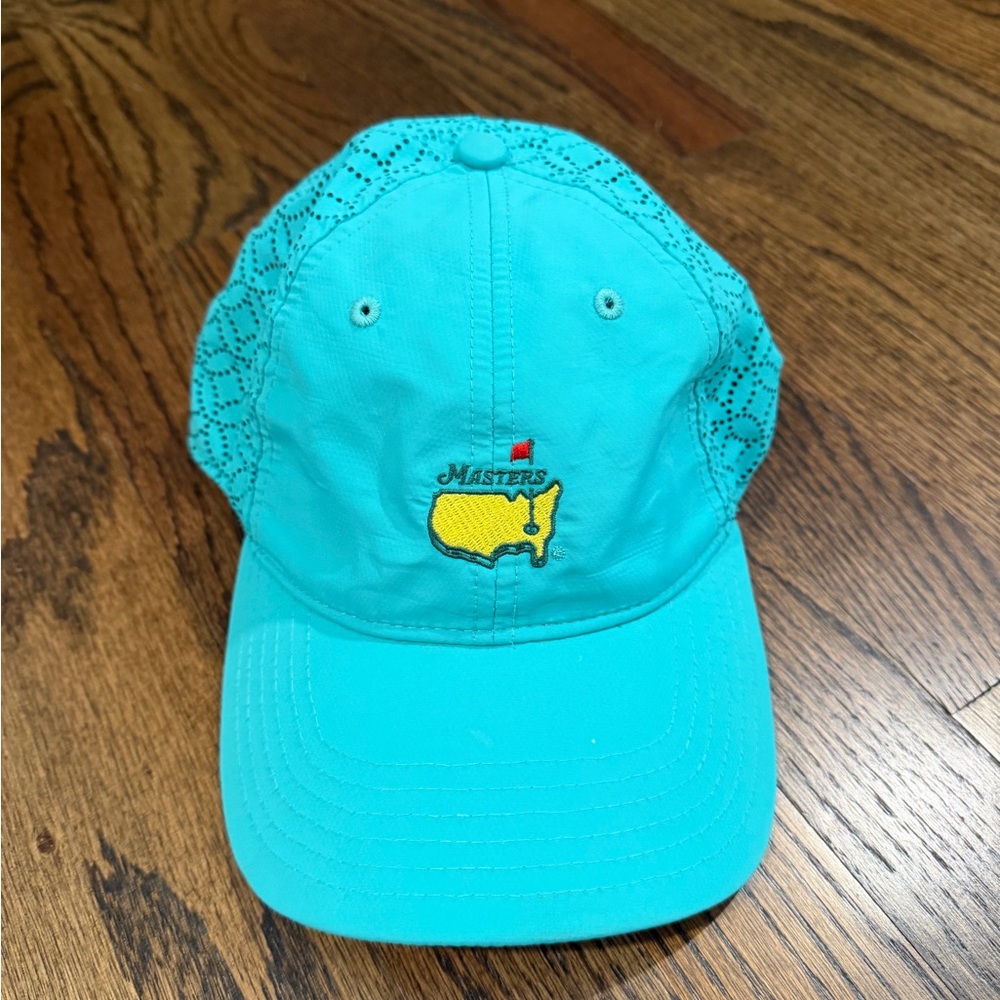 Masters Turquoise Hat with Yellow Logo